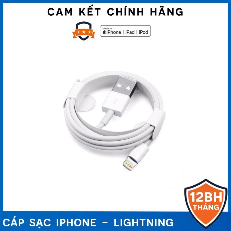 Dây sạc iPhone ️Chính Hãng Apple️ - Cáp sạc iphone Zin Bóc máy BH 12T 1 đổi 1