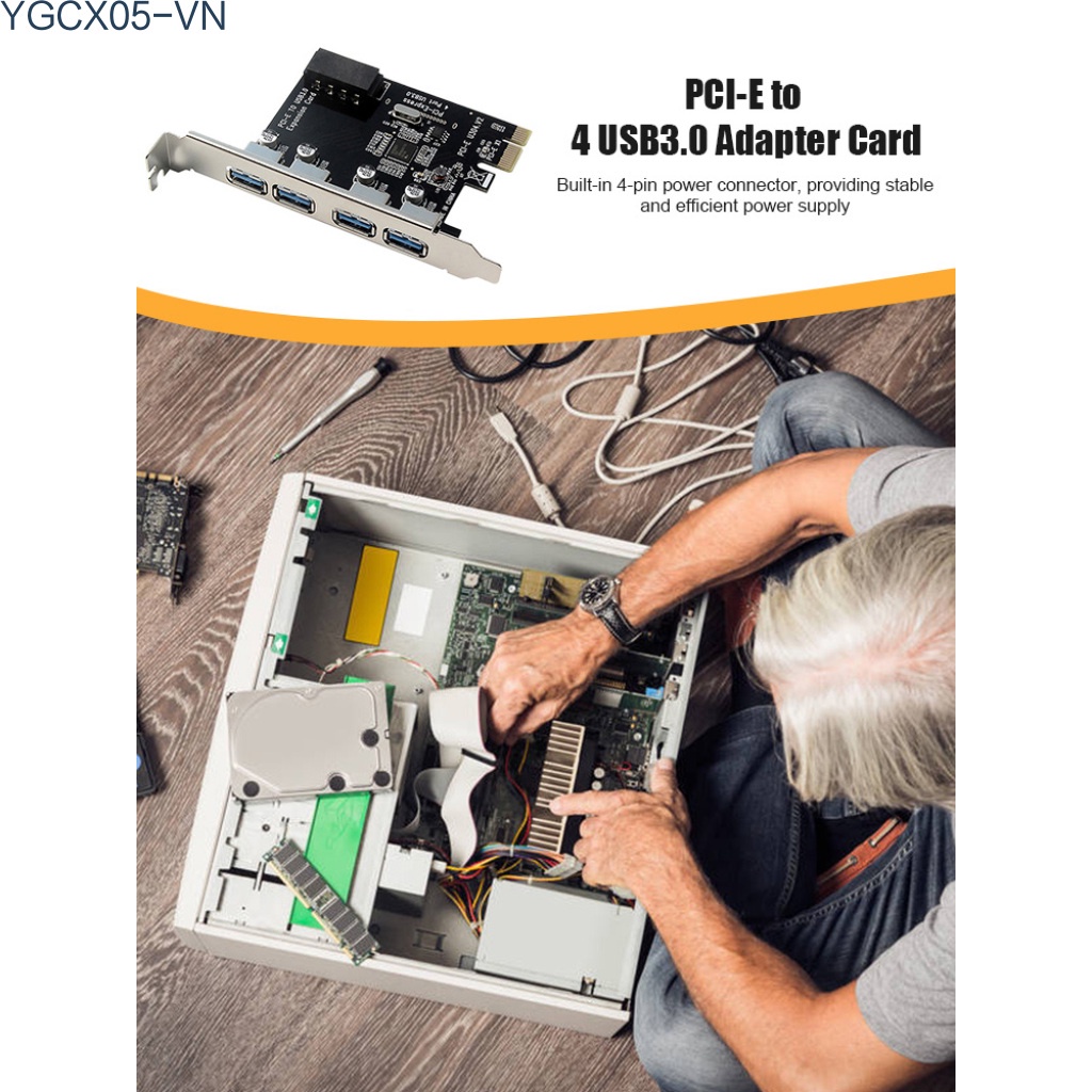 Card Chuyển Đổi Pci-E Sang Usb 3.0 + 4 Cổng Usb 3.0 Thẻ | BigBuy360 - bigbuy360.vn