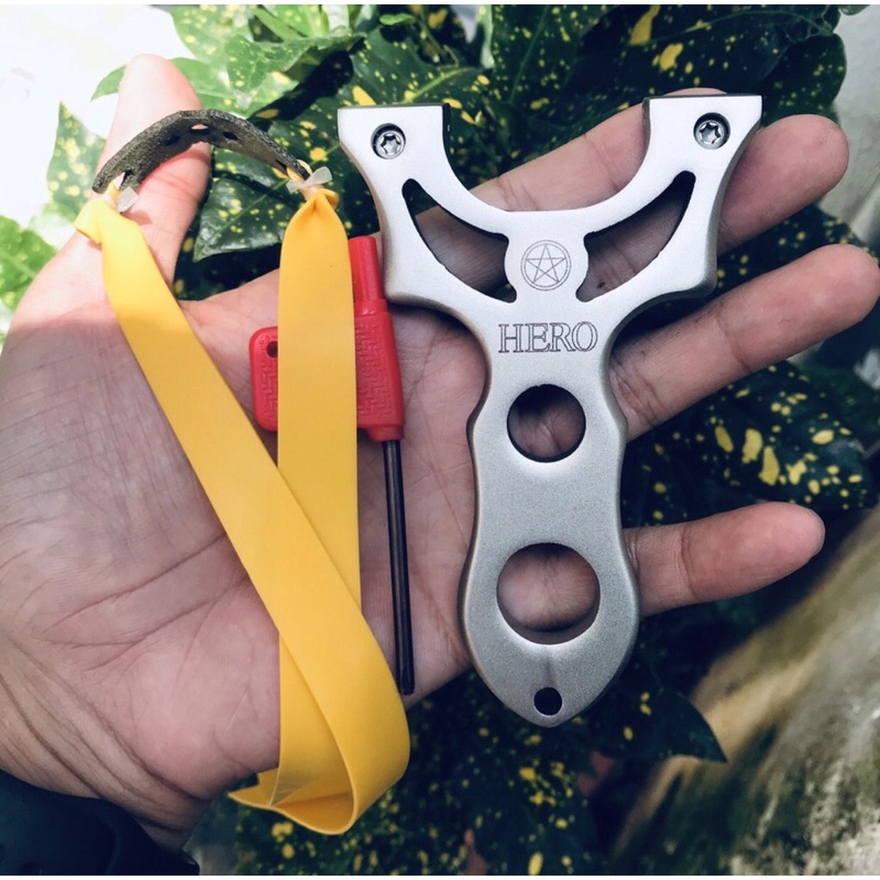 NÁ CAO SU HERO INOX 304 - TẶNG KÈM 2 DÂY THUN+ 100 viên bi