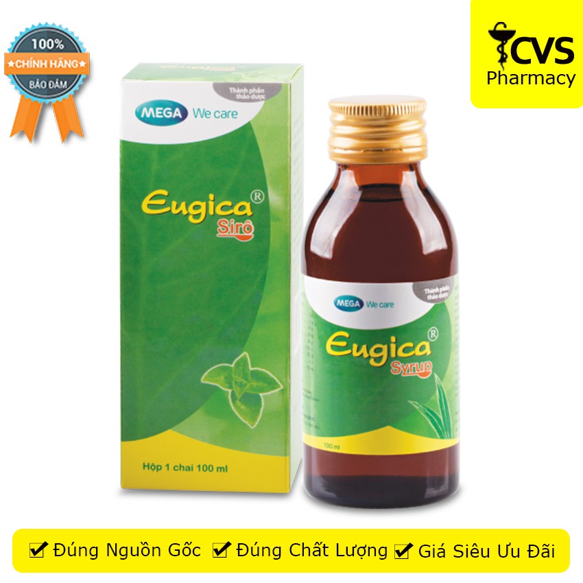 Siro Eugica chai 100ml - siro ho Eugica cvspharmacy