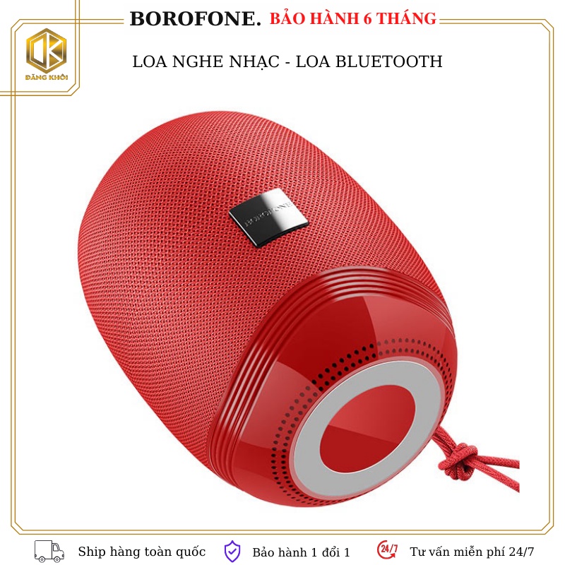 Loa Bluetooth  Borofone BR6 Bass Mạnh nghe nhạc siêu hay,có dây đeo - bảo hành 6tháng