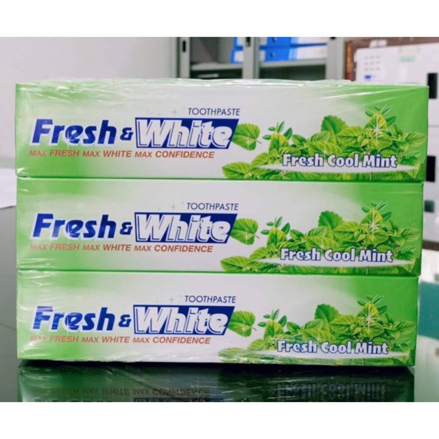 Kem đánh răng Fresh&amp;White 160g Hương bạc hà mẫu mới Thailand