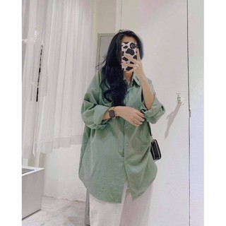 Set sơmi đũi, quần ống sớ dày đẹp