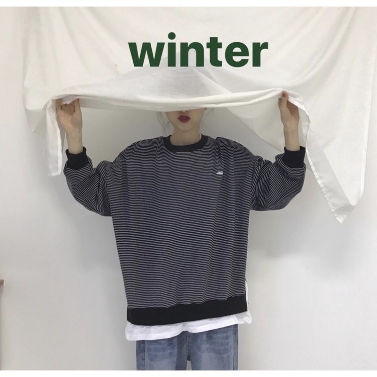 SUXI  Áo Thun Nữ Dài Tay Cổ Tròn Thời Trang Hàn Quốc