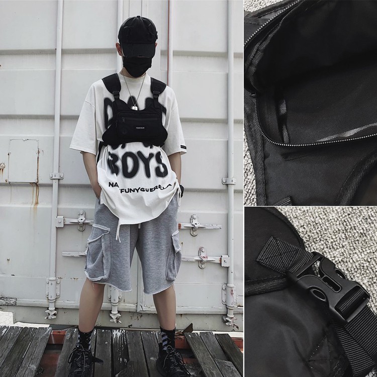 Túi Đeo Chéo Ngực Chống Trộm Thời Trang Hip Hop