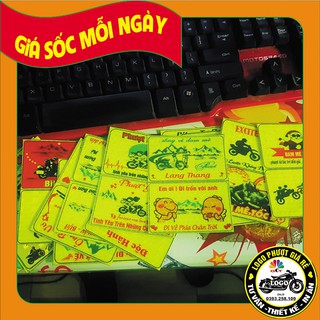 30 logo phượt phản quang tổ ong ánh kim