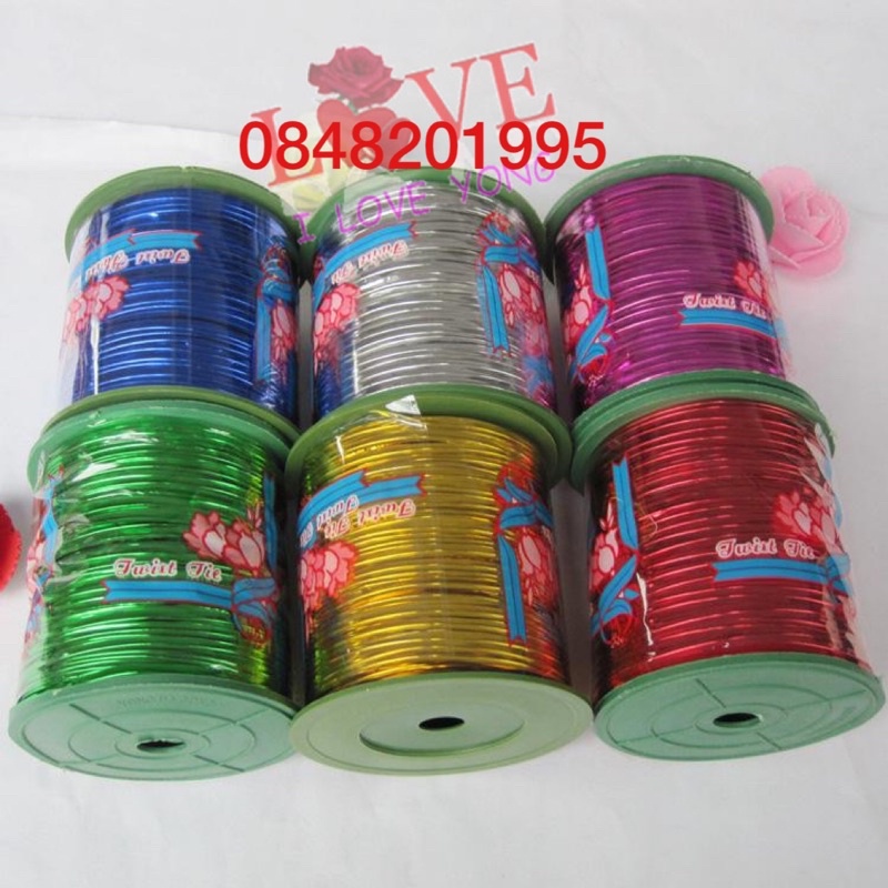 [SỈ] Cuộn kẽm to các màu(~500g)