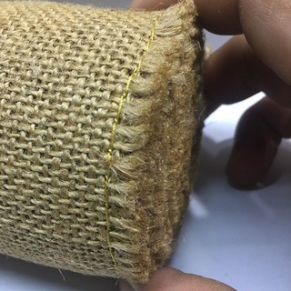 Cuộn 4,5M vải bố trang trí, làm đồ handmade ( Khổ 15cm )