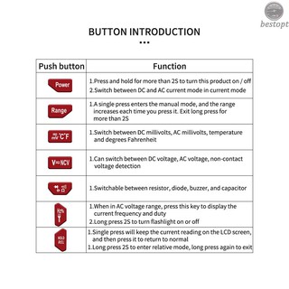 B&O ANENG AN82 Smart Multimeter Auto Range Handheld NCV Digital Multimeter Automatic High Precision Digital Universal Meter Multi-functional Tester