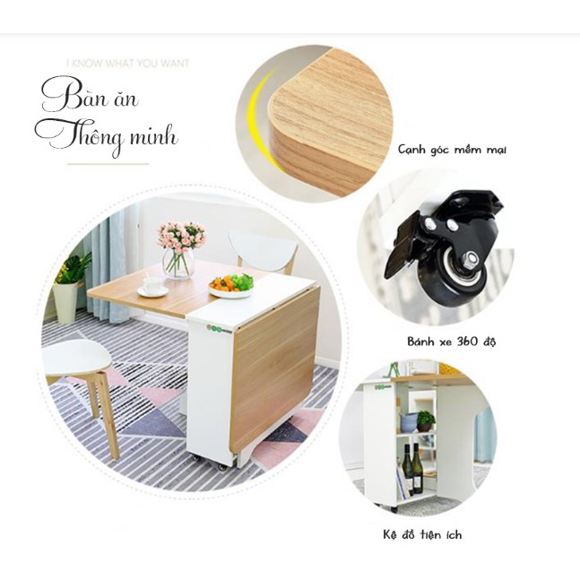⭐SALE SẬP SÀN⭐ BÀN ĂN THÔNG MINH IGEA (kèm bánh xe) BATM5 | BigBuy360 - bigbuy360.vn