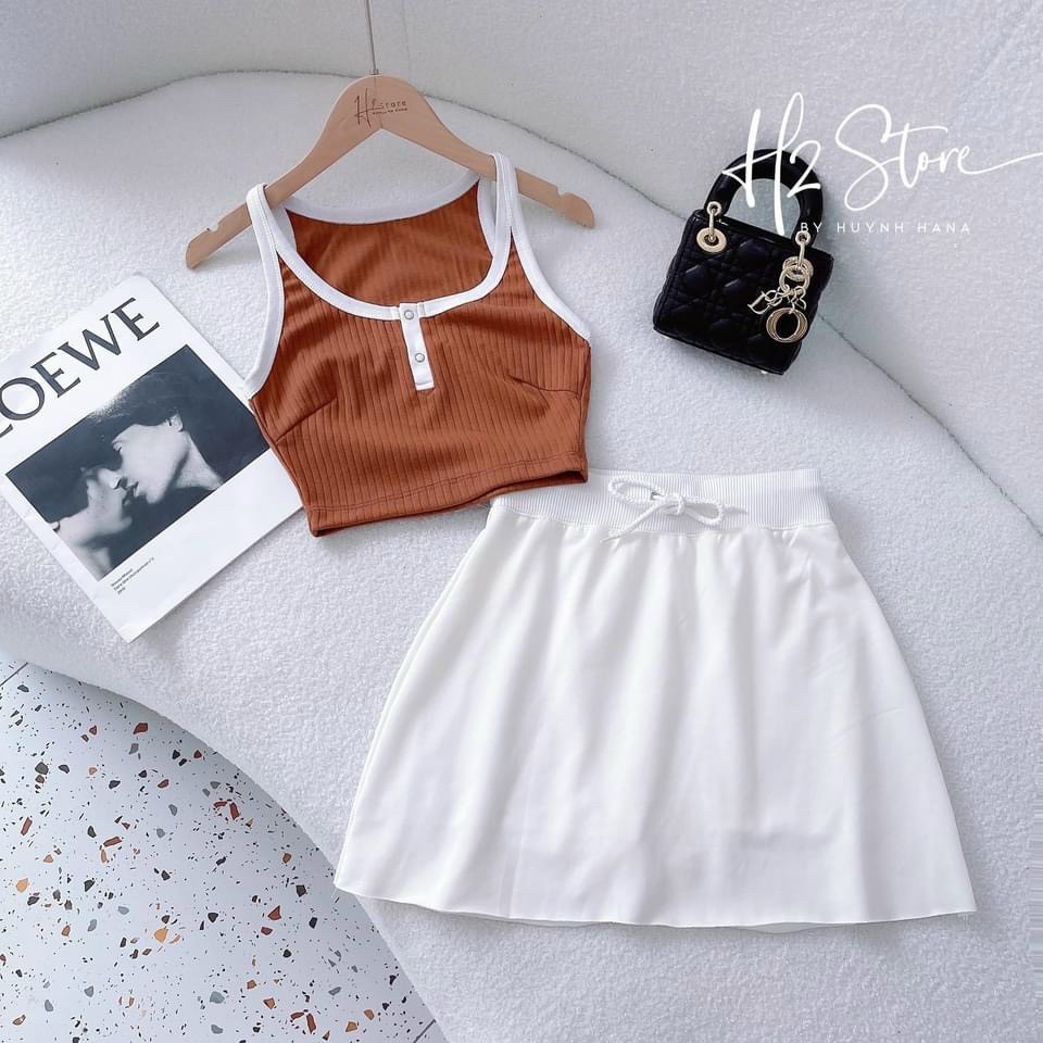 Chân váy chữ A lưng thun trơn cực hot , chất thun da cá mềm mịn dày dặn