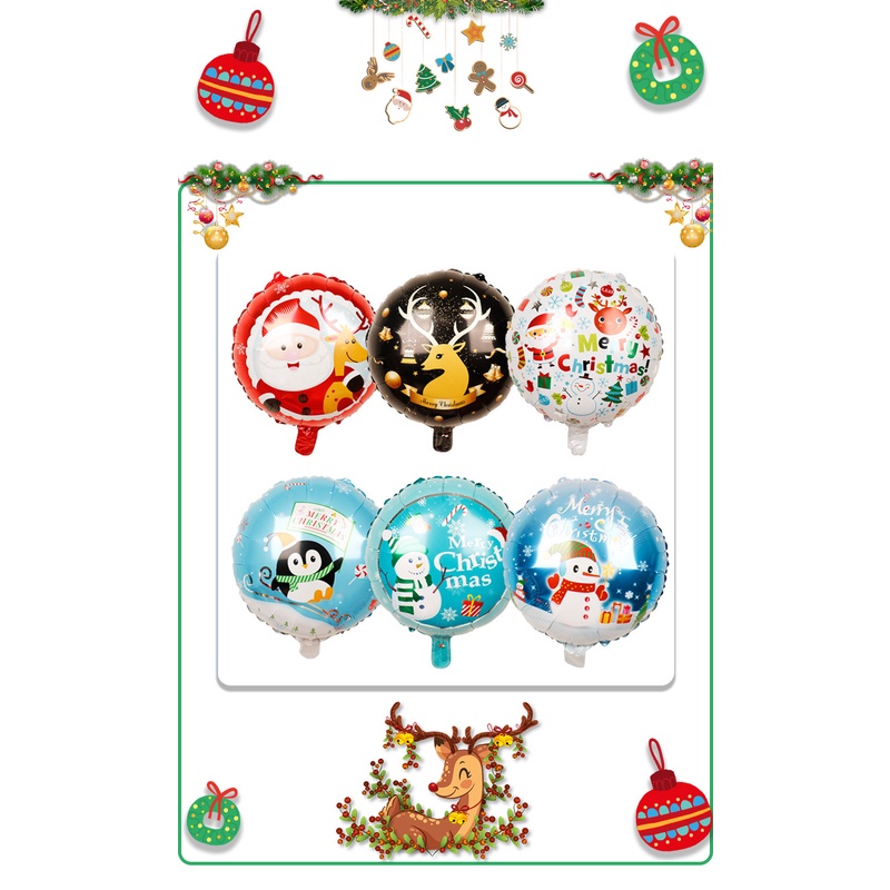 Bong bóng hình người tuyết kích thước 18 inch dùng trang trí tiệc Giáng Sinh