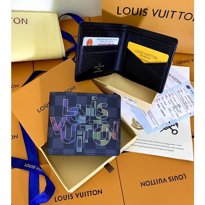 ví ngang lv nam fullbox , chất liệu mềm mịn không bong tróc