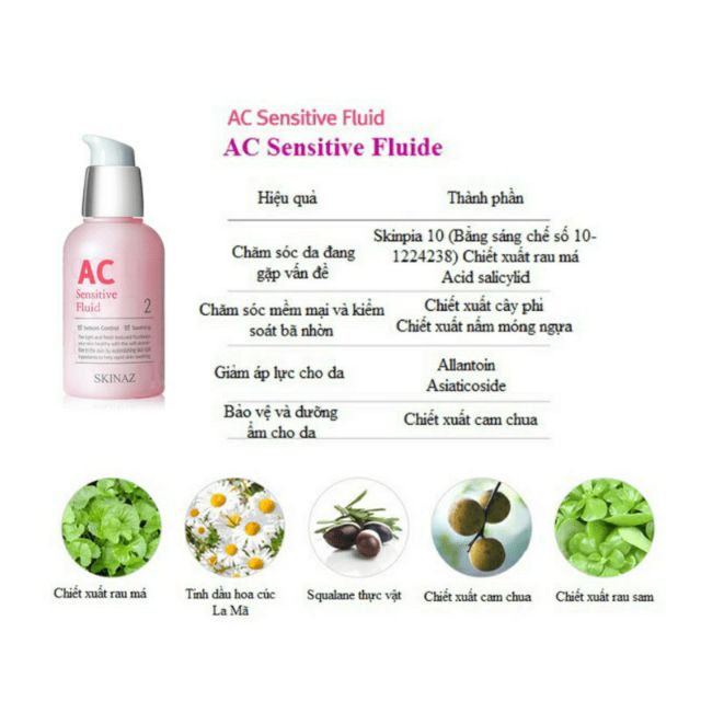 TINH CHẤT AC 50ML SKINAZ HÀN QUỐC