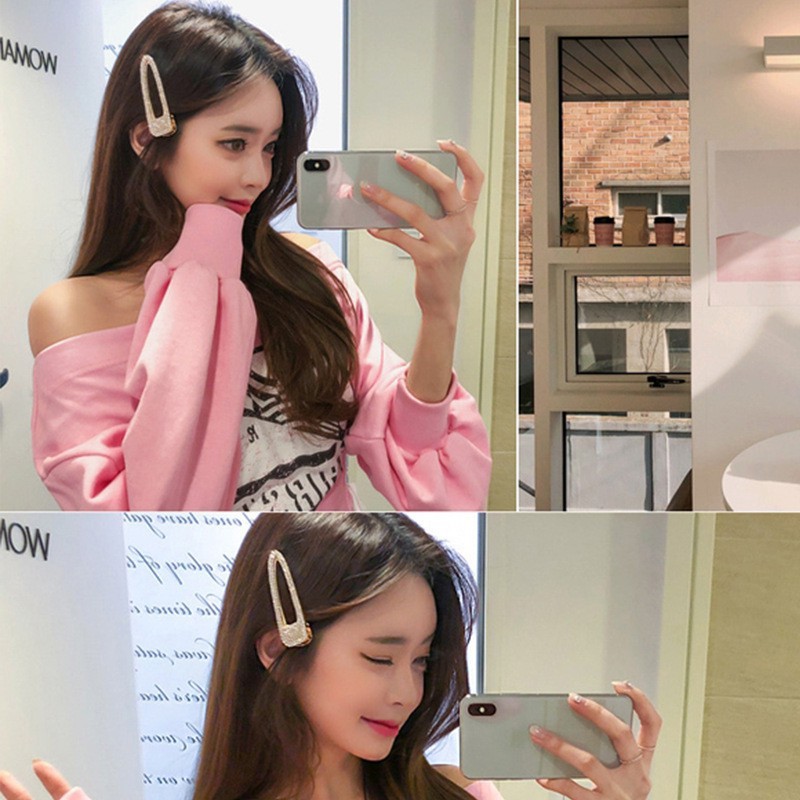 Kẹp tóc mái sang chảnh phong cách Hàn Quốc DS4