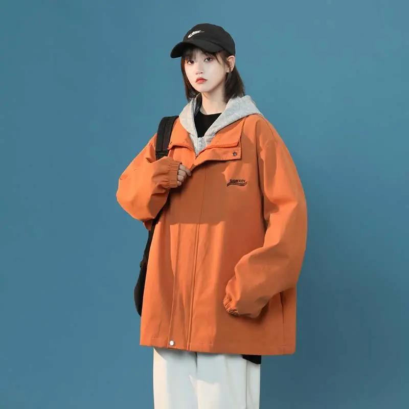 Áo khoác nam bomber  ❇Áo Khoác Nam Giả Hai Lớp Có Nón Thời Trang Hàn Quốc