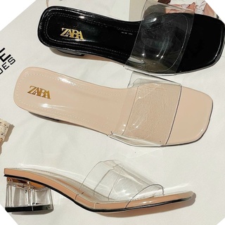 Guốc nữ 3 phân cao gót đế vuông quai trong HH3 Dép cao gót xăng đan sandal 3p 5p 5 phân