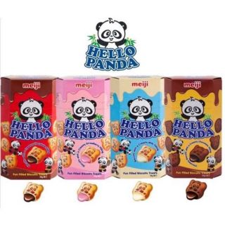 Lốc*10hộp Bánh gấu nhân kem Meiji Hello Panda đủ vị - Hộp 50g