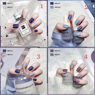 Set 2 chai sơn móng nhám lì( note tên insta)