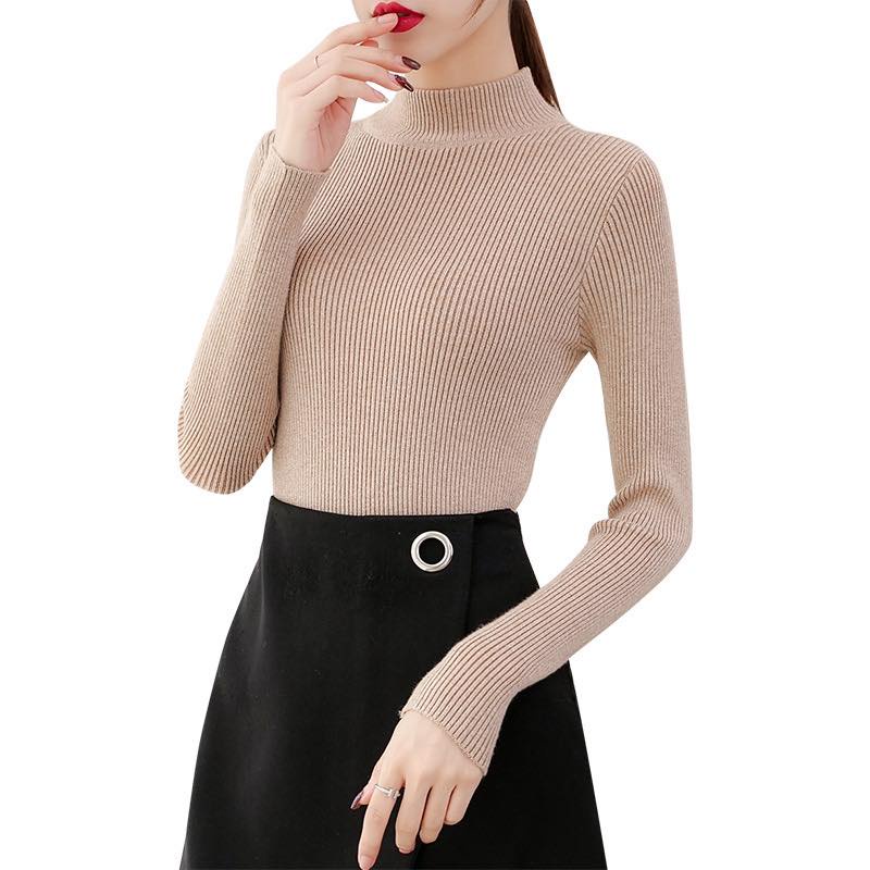 Áo len tăm lông thỏ cổ 3 phân nhiều màu