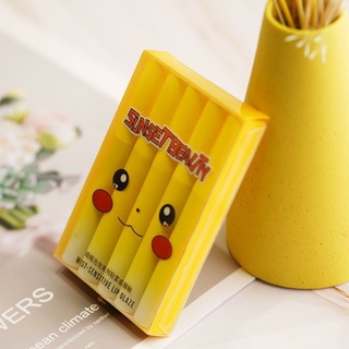 Set son kem lì pikachu siêu đẹp mẫu son hot mới nhất