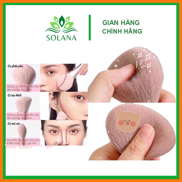 Cọ Trang Điểm Fix Hồng 13 Cây Vỡ Hộp Siêu Mềm Mại-  SOLANA