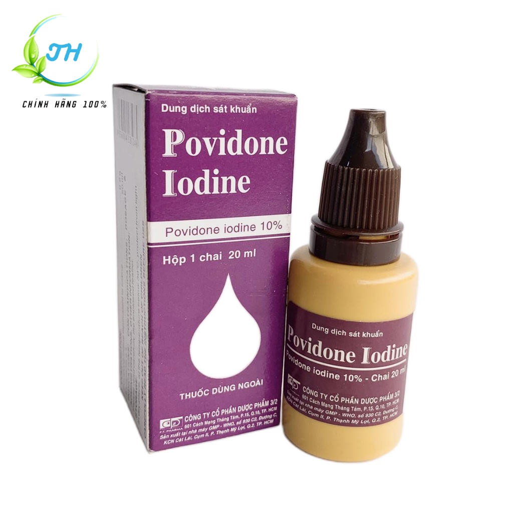 Dung dịch sát khuẩn Povidine 10%- Chai 20ml