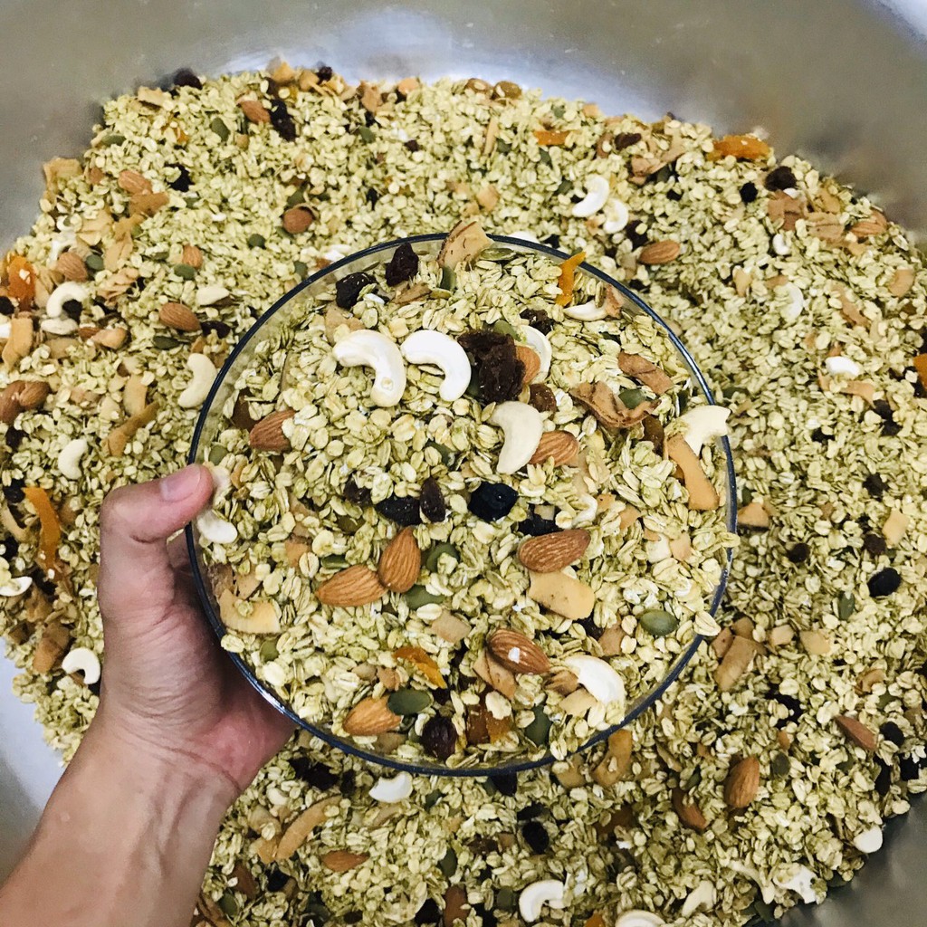 NGŨ CỐC ĂN KIÊNG GIẢM CÂN GRANOLA GIÁ TỐT NHIỀU HẠT (SẢN PHẨM NHÀ LÀM) | BigBuy360 - bigbuy360.vn