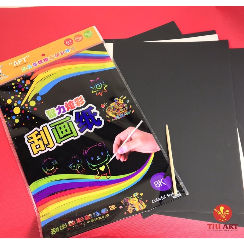 Giấy ma thuật cầu vồng A3/A4 (hàng loại 1)