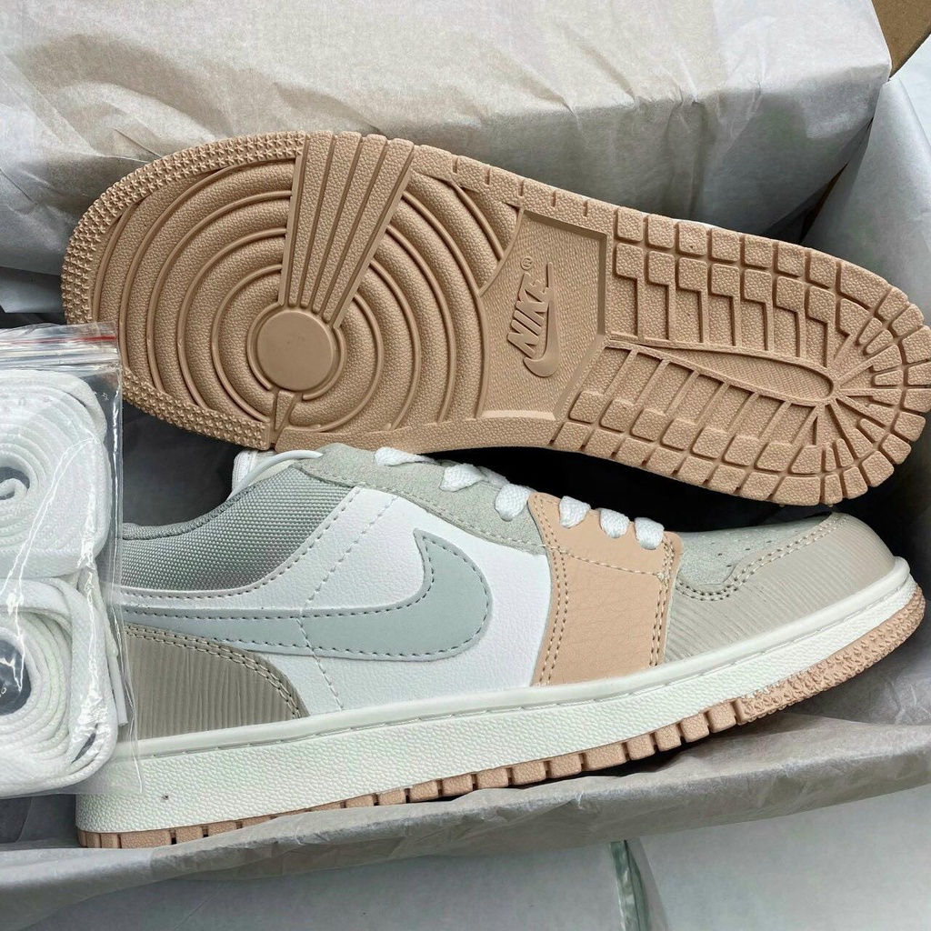 Giày 𝐉𝐨𝐫𝐝𝐚𝐧 1 [ Free ship ] Giày Jordan 1 Milan Low cổ thấp màu hồng đất, Giày sneaker  bản đẹp full bill