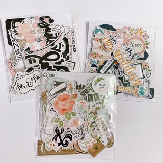 Sticker Wedding - cắt sẵn, trang trí love box, scrapbook và khung ảnh nổi (Die cut)