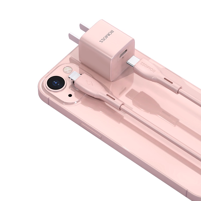 Cốc Sạc Nhanh 20W Romoss AC20C Mini PD20W USB-C  Hỗ Trợ QC3.0 PD cho 14 pro max 13 12 11 x xs xr  max 8p plus