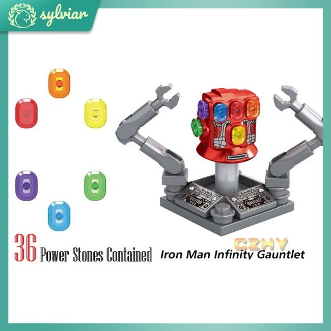 Bộ Đồ Chơi Lắp Ráp Lego 36 Viên Găng Tay Vô Cực Iron Man