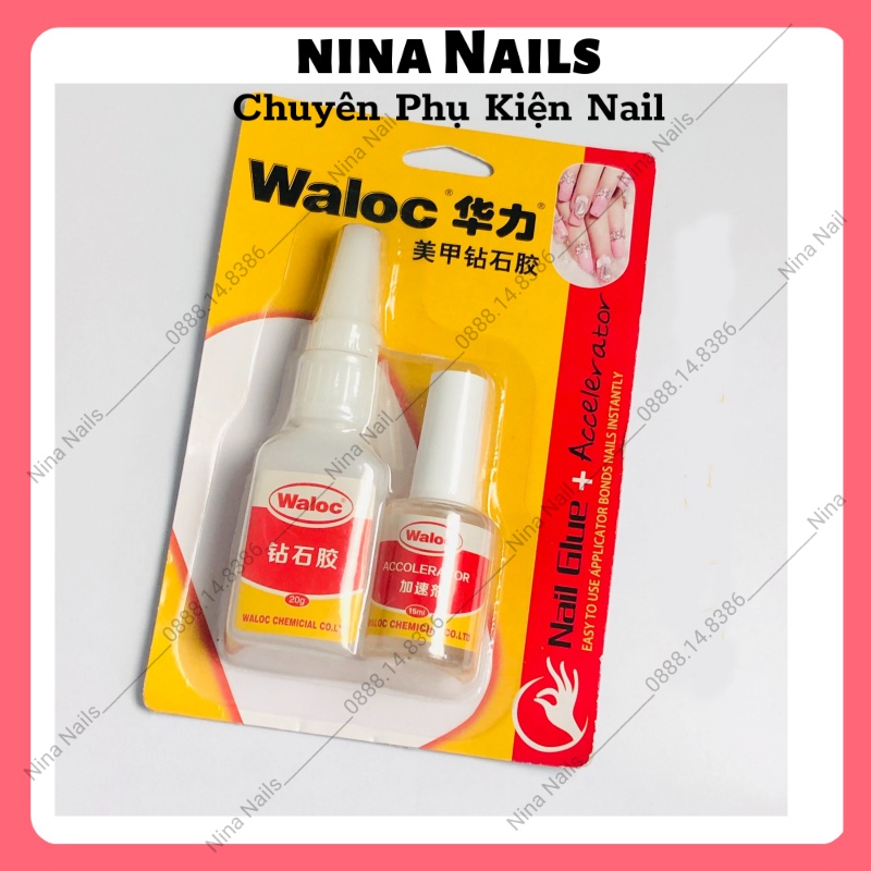 Keo Bê Tông Waloc Gắn Móng Đính Đá Nail Siêu Chắc