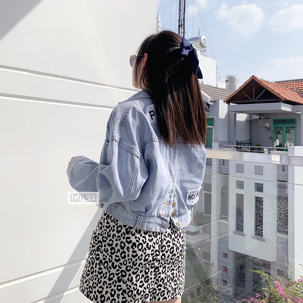 Áo Khoác Jean Nữ Form Lửng PROPERTY Cá Tính | Chất Jean Xịn Xò Siêu Đẹp | Khoác Jeans Trend Mới Nhất