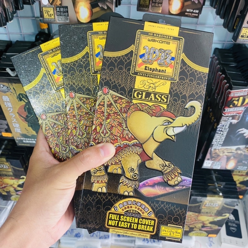 Cường lực WK Elephant cho iPhone Qstore, Mặt kính phủ nano siêu mượt, Độ cứng cao, trong suốt