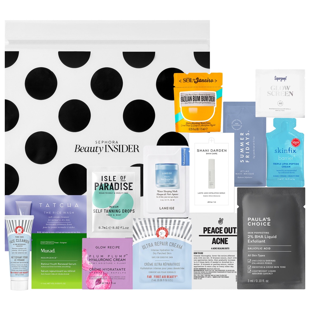 Sample SEPHORA kem dưỡng da - sữa rửa mặt - tinh chất serum mềm mịn phục hồi nuôi dưỡng làn da SAMP01 SAMP02 SAMP03