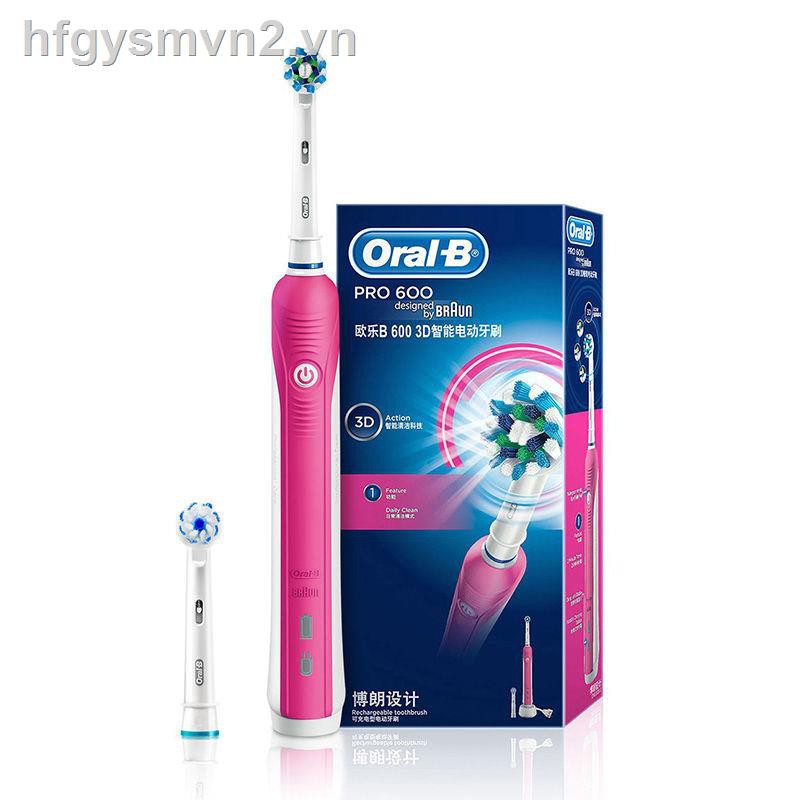 ✐Oralb / Oral B electric toothbrush imported from Braun, Germany pro600 couple adult charging sound wave D16