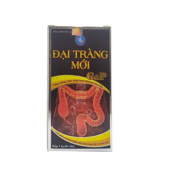 Viên uống  đại tràng mới G&P - Giải pháp mới cho người bị đại tràng - Tăng cường chức năng hoạt động hệ tiêu hóa - lọ 60