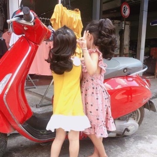 Tóc giả ngoạm xoăn đuôi cho bé