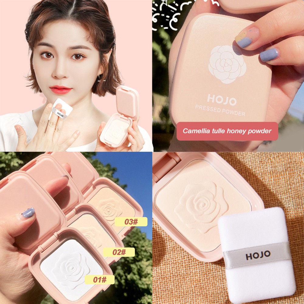 (Hàng Mới Về) Phấn Phủ Dạng Bột Làm Mờ Lỗ Chân Lông Kiềm Dầu Không Thấm Nước Hojo | BigBuy360 - bigbuy360.vn