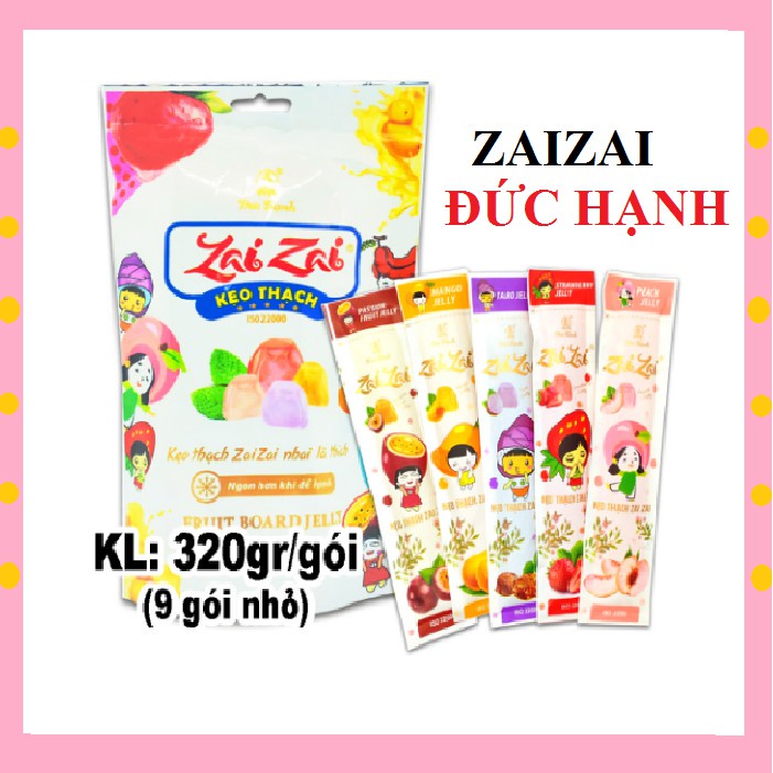 Kẹo Thạch Zaizai Đủ Vị Tùy Chọn: Trái cây, Chân Trâu,....