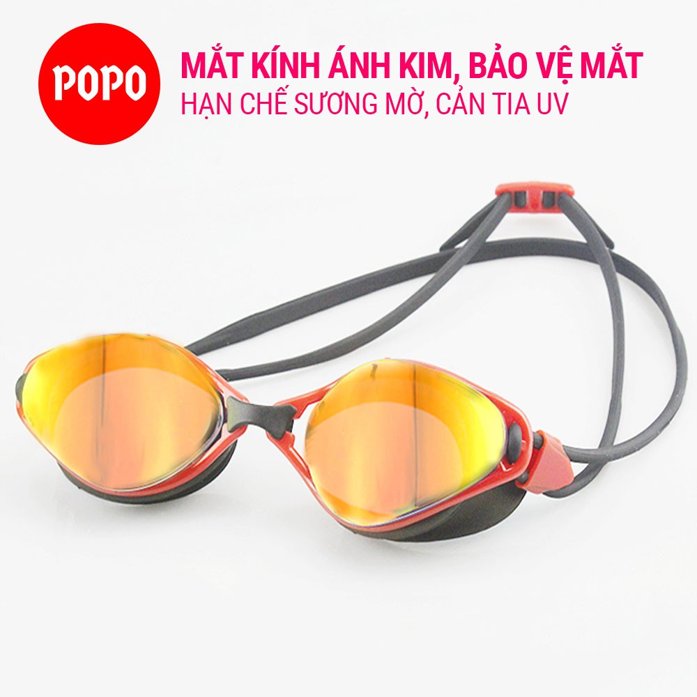 Kính bơi người lớn 1020 POPO chống tia UV, hạn chế sương mờ ngăn nước tuyệt đối