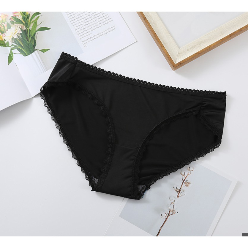 Quần lót lưng thấp kiểu dáng mới phối ren dành cho nữ | BigBuy360 - bigbuy360.vn