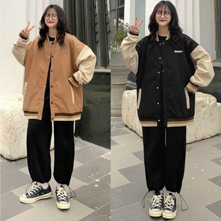 Áo Khoác Dù Nam Nữ Áo Bomber unisex WASNOTP Có Lót 2 Size L XL AK174 TD Fashion