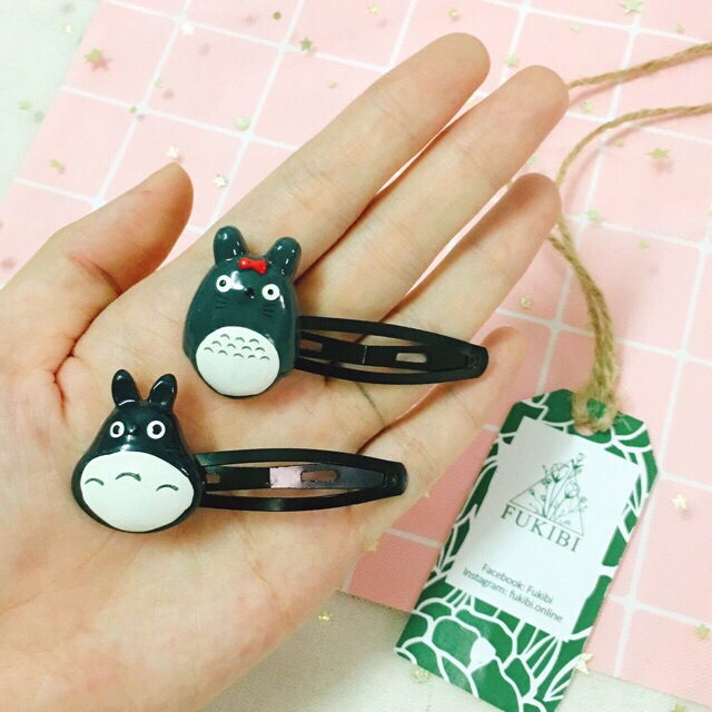CỘT TÓC, KẸP TÓC, CÀI ÁO TOTORO ẢNH THẬT
