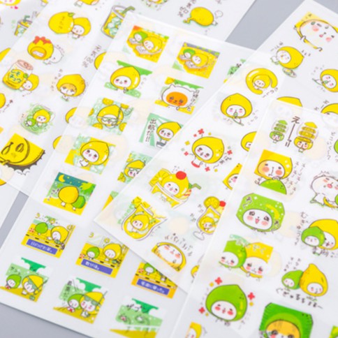 Set 6 Tấm Sticker Bé Chanh Chua Chua - 𝐀𝐢𝐭𝐚𝐨𝟐𝟒𝐇𝐂𝐌