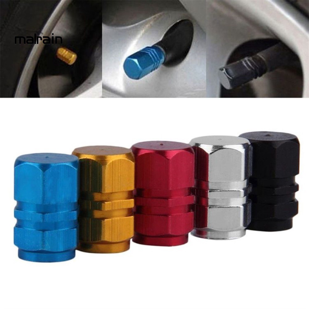 Bộ 4 Nắp Van Bánh Xe Ô Tô Hợp Kim Nhôm