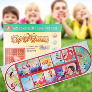 Bộ Cờ Ô Ăn Quan 3in1 (Ô Ăn Quan, Cờ Vây, Caro)