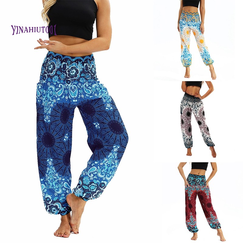 Quần Tập Yoga In Hoa Phong Cách Bohemian Cho Nữ | BigBuy360 - bigbuy360.vn